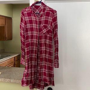 Tunic length button down